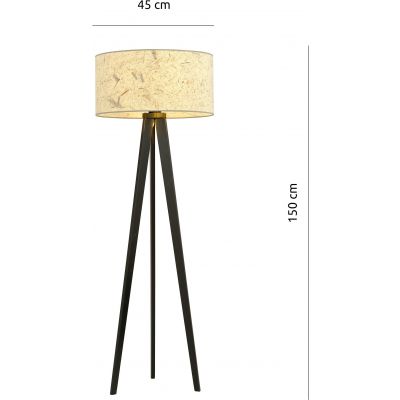 Lampa stojąca 1x15 W biała-czarna-beżowa 1150LP3 Emibig Aston