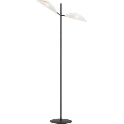 Lampa stojąca 2x10 W biała-czarna-złota 1159LP2 Emibig Vene