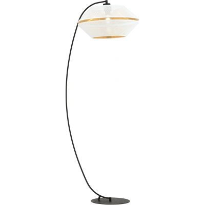 Lampa stojąca 1x15 W biała-czarna-złota 1184LP Emibig Malia