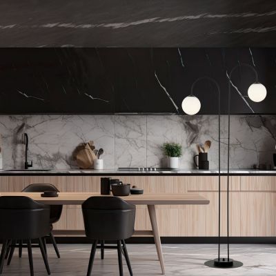 Lampa stojąca czarna 1288LP2 Emibig Archi