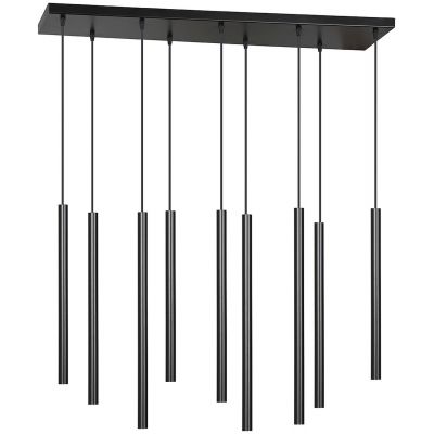 Lampa wisząca x8 W czarna 5529 Emibig Selter