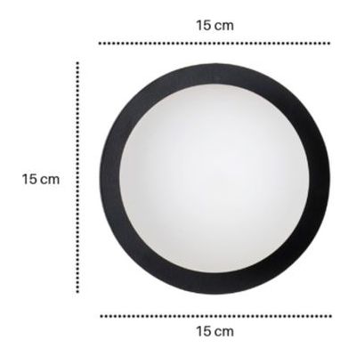 Kinkiet 1x10 W biały-czarny 612K1 Emibig Minerva