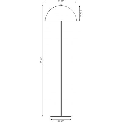 Lampa stojąca 1x15 W czarna 1457LP1 Emibig Mogu