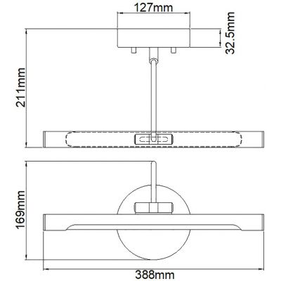 Kinkiet 1x6.6 W czarny ALTONPLSBLK Elstead Lighting Alton