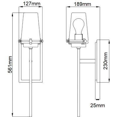 Kinkiet 1x40 W chrom KLALTON1BATHCH Elstead Lighting Alton