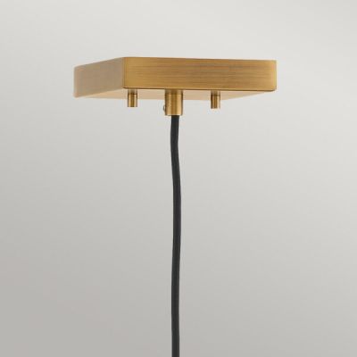 Lampa wisząca 1x60 W brązowa QNENSEMBLE1PBB Quintiesse Ensemble