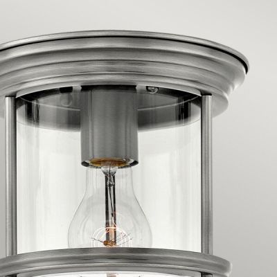 Lampa podsufitowa 1x60 W przezroczysta-nikiel QNHADRIANMINIFANCLEAR Quintiesse Hadrian