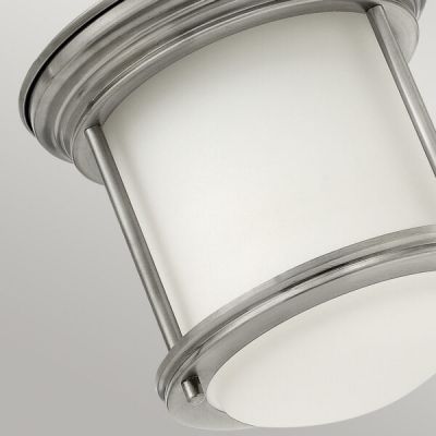 Lampa podsufitowa 1x60 W szkło opalizowane-nikiel QNHADRIANMINIFANOPAL Quintiesse Hadrian