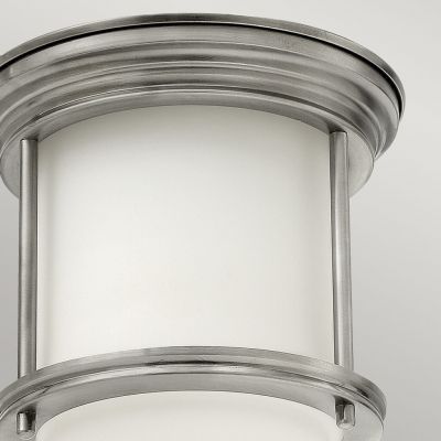 Lampa podsufitowa 1x60 W szkło opalizowane-nikiel QNHADRIANMINIFANOPAL Quintiesse Hadrian
