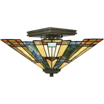Lampa podsufitowa 2x60 W brązowa QZINGLENOOKSF Elstead Lighting Inglenook