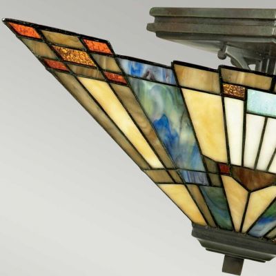 Lampa podsufitowa 2x60 W brązowa QZINGLENOOKSF Elstead Lighting Inglenook