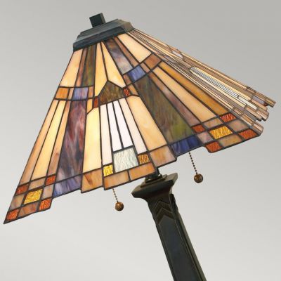 Lampa stołowa 2x60 W brązowa QZINGLENOOKTL Elstead Lighting Inglenook