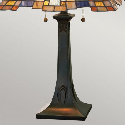 Lampa stołowa 2x60 W brązowa QZINGLENOOKTL Elstead Lighting Inglenook