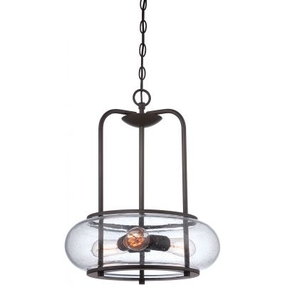Lampa wisząca 3x60 W brązowa QZTRILOGY3P Elstead Lighting Trilogy