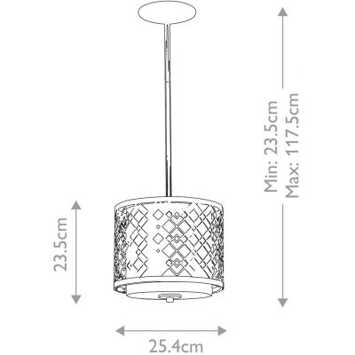 Lampa wisząca 2x40 W złota ZIGGY1PSLG Elstead Lighting Ziggy