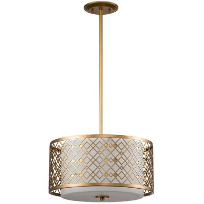Lampa wisząca 2x60 W złota ZIGGY2PMLG Elstead Lighting Ziggy