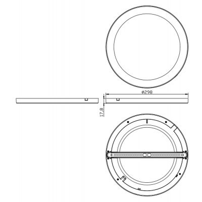 Plafon 1237924B Globo Lighting Lasse