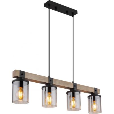 Lampa wisząca 4x60 W czarny 155554H Globo Lighting Lila