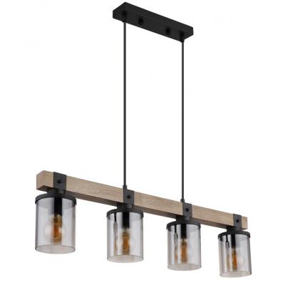 Lampa wisząca 4x60 W czarny 155554H Globo Lighting Lila