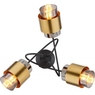 Lampa podsufitowa 3x40 W czarna 155603D Globo Lighting Milley