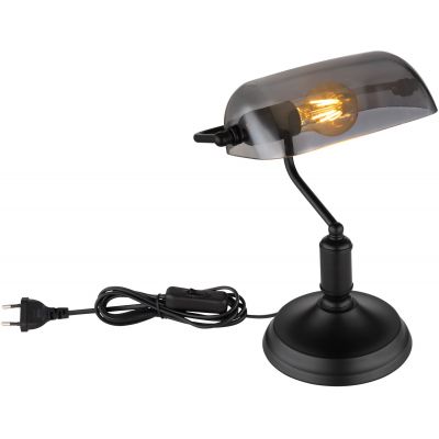 Lampa stołowa 1x60 W czarna-przydymiona 2491B Globo Lighting Antique