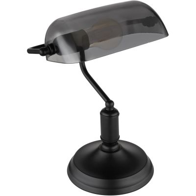 Lampa stołowa 1x60 W czarna-przydymiona 2491B Globo Lighting Antique