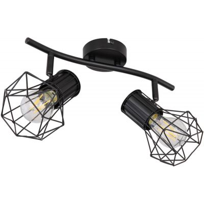 Lampa podsufitowa 2x40 W czarny 540172 Globo Lighting Priska