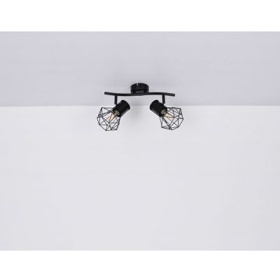 Lampa podsufitowa 2x40 W czarny 540172 Globo Lighting Priska