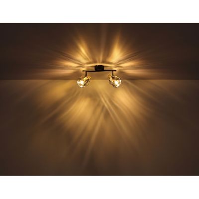 Lampa podsufitowa 2x40 W czarny 543572B Globo Lighting Indiana