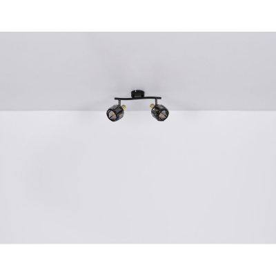 Lampa podsufitowa 2x40 W czarny 543572B Globo Lighting Indiana