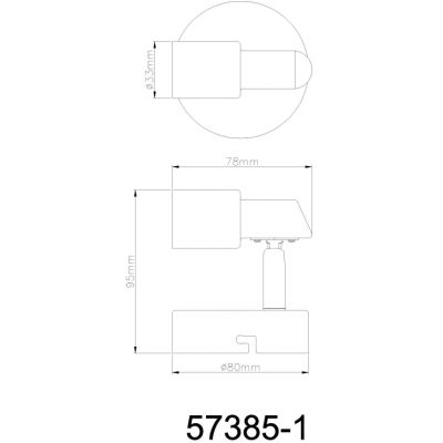 Kinkiet 1x3 W nikiel 573851 Globo Lighting Kinley