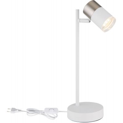 Lampa biurkowa 1x5 W biała-nikiel 57851T Globo Lighting Brisbon