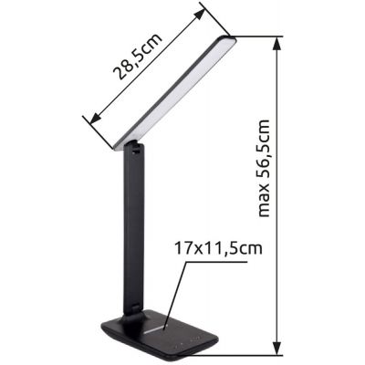 Lampa biurkowa 1x5 W czarna 58400S Globo Lighting Bulla