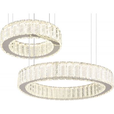 Lampa wisząca 2x80 W chrom 6716280 Globo Lighting Mucky