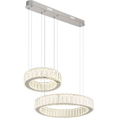 Lampa wisząca 2x80 W chrom 6716280 Globo Lighting Mucky
