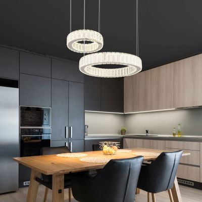 Lampa wisząca 2x80 W chrom 6716280 Globo Lighting Mucky