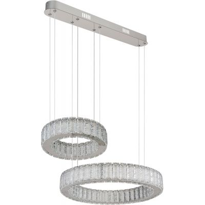 Lampa wisząca 2x80 W chrom 6716280 Globo Lighting Mucky