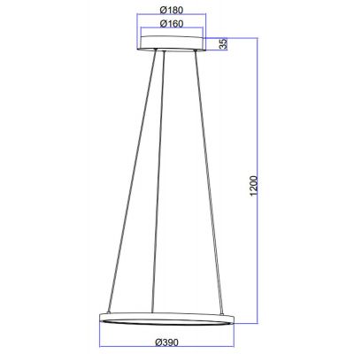 Lampa wisząca 6719219B Globo Lighting Ralph