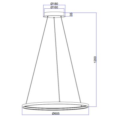 Lampa wisząca 6719229B Globo Lighting Ralph