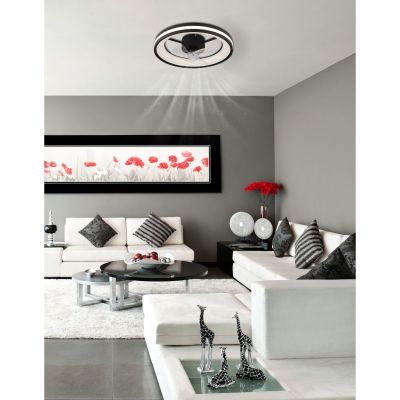 Lampowentylator podsufitowy 1x30 W czarna 03651 Globo Lighting Gatian