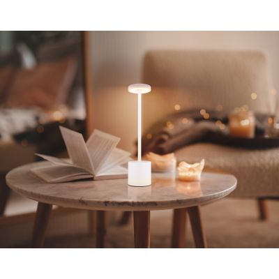 Lampa stołowa 1x1.2 W biała 21019W Globo Lighting Polina