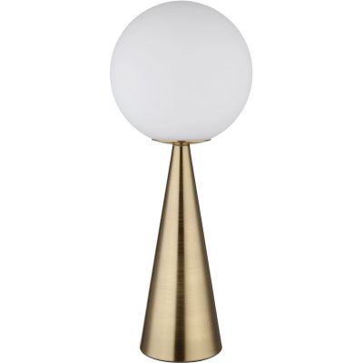 Lampa stołowa 1x40 W biała-mosiądz 21031M Globo Lighting Polina
