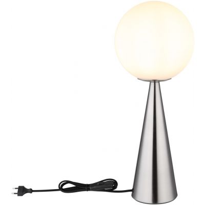 Lampa stołowa 1x40 W biała-nikiel 21031N Globo Lighting Polina