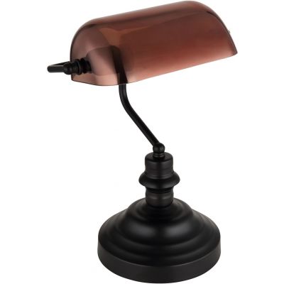 Lampa stołowa 1x60 W czarna-przezroczysta-miedź 2491C Globo Lighting Antique