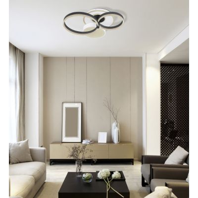 Lampa podsufitowa 1x48 W biała-czarna 4844848SH Globo Lighting Jack