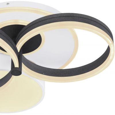 Lampa podsufitowa 1x48 W biała-czarna 4844848SH Globo Lighting Jack
