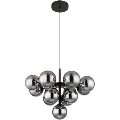 Lampa wisząca powyżej 6x5 W czarna-przydymiona 5614313 Globo Lighting Grappy
