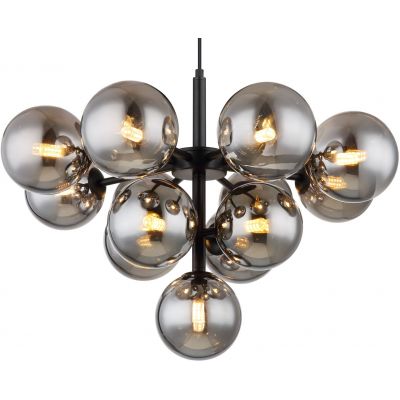 Lampa wisząca powyżej 6x5 W czarna-przydymiona 5614313 Globo Lighting Grappy