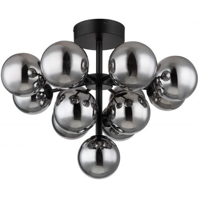 Lampa podsufitowa powyżej 6x5 W czarna-przydymiona 5614313D Globo Lighting Grappy