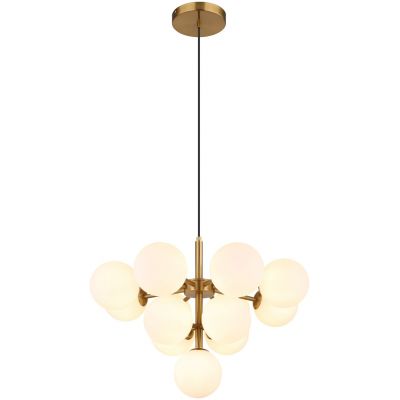 Lampa wisząca powyżej 6x5 W biała-złota 5614313G Globo Lighting Grappy